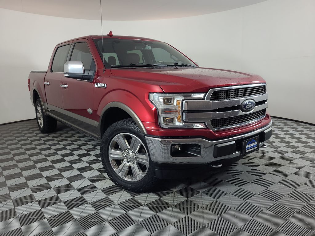 Ruby Red Metallic Tinted Clearcoat 2018 Ford F-150 King Ranch SuperCrew 4WD Pickup Truck Four-Wheel Drive Automatic