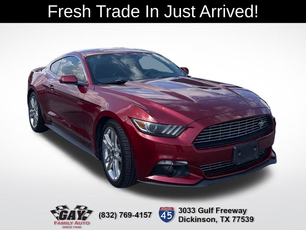 Ruby Red Metallic 2017 Ford Mustang Coupe Rear-Wheel Drive 6-Speed Automatic