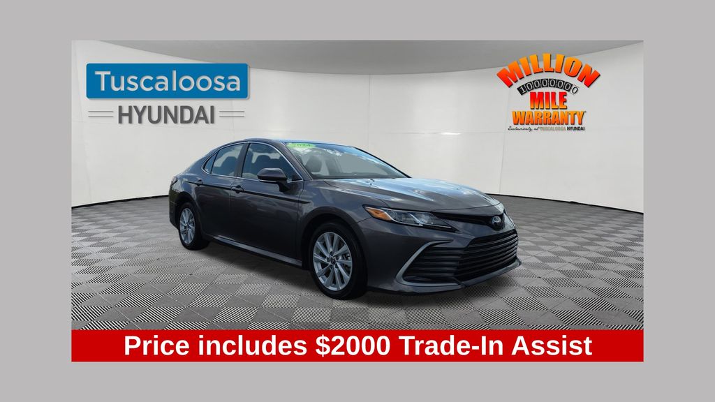 Gray 2024 Toyota Camry LE FWD Sedan Front-Wheel Drive 8-Speed Automatic