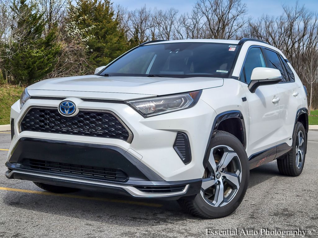 Super White 2021 Toyota RAV4 Prime SE AWD SUV / Crossover All-Wheel Drive Continuously Variable Transmission