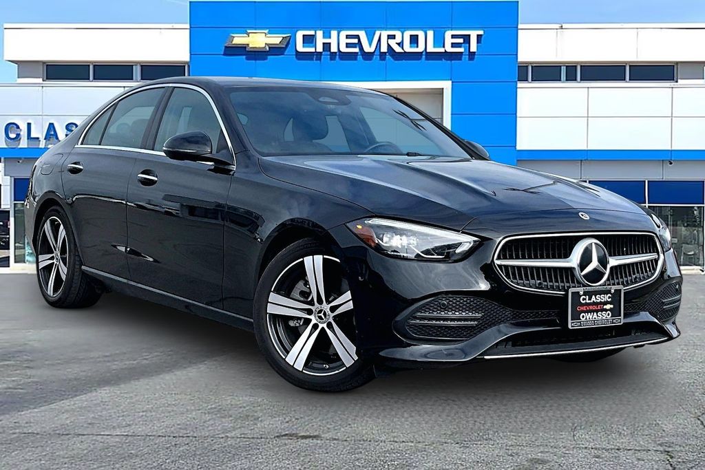 Black 2025 Mercedes-Benz C-Class Sedan All-Wheel Drive 9-Speed Automatic