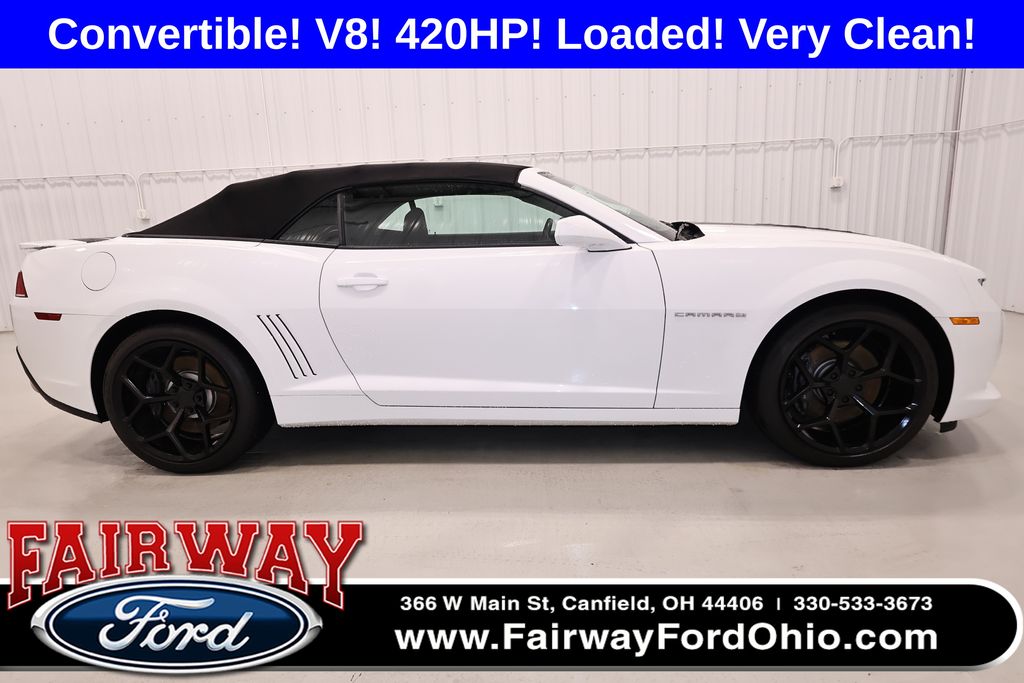 Summit White 2014 Chevrolet Camaro Convertible Rear-Wheel Drive 6-Speed Automatic