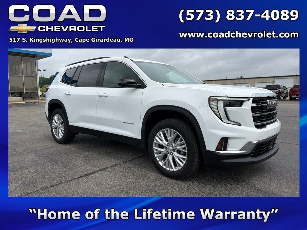 Summit White 2026 GMC Acadia Elevation FWD SUV / Crossover Front-Wheel Drive 8-Speed Automatic