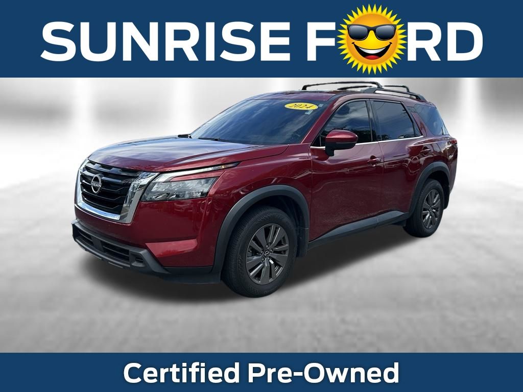 Red (Scarlet Ember) 2024 Nissan Pathfinder SUV / Crossover Front-Wheel Drive 9-Speed Automatic