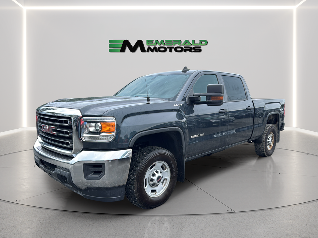 Black 2018 GMC Sierra 2500HD Base Crew Cab SB 4WD Pickup Truck Four-Wheel Drive 6-Speed Automatic Overdrive