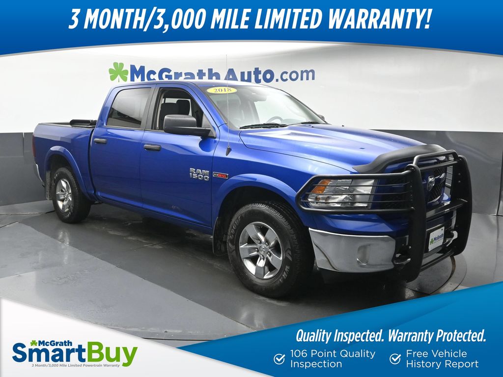 Blue Streak Pearlcoat 2018 RAM 1500 Pickup Truck Four-Wheel Drive 8-Speed Automatic