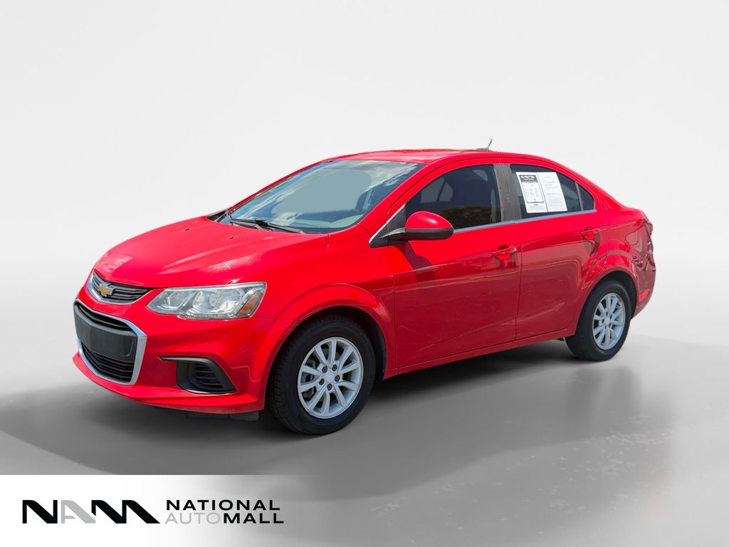 Red Hot 2017 Chevrolet Sonic Sedan Front-Wheel Drive 6-Speed Automatic