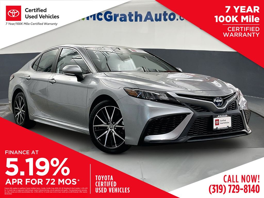 Celestial Silver Metallic 2023 Toyota Camry Hybrid SE FWD Sedan Front-Wheel Drive Continuously Variable Transmission