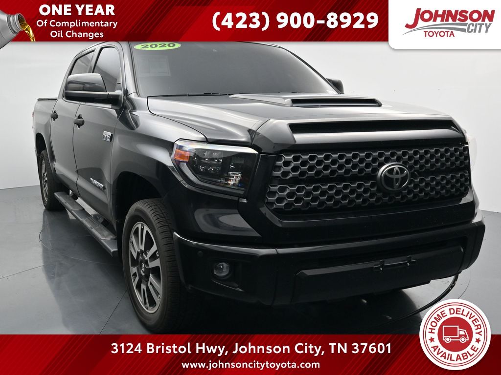 Midnight Black Metallic 2020 Toyota Tundra Pickup Truck Four-Wheel Drive Automatic