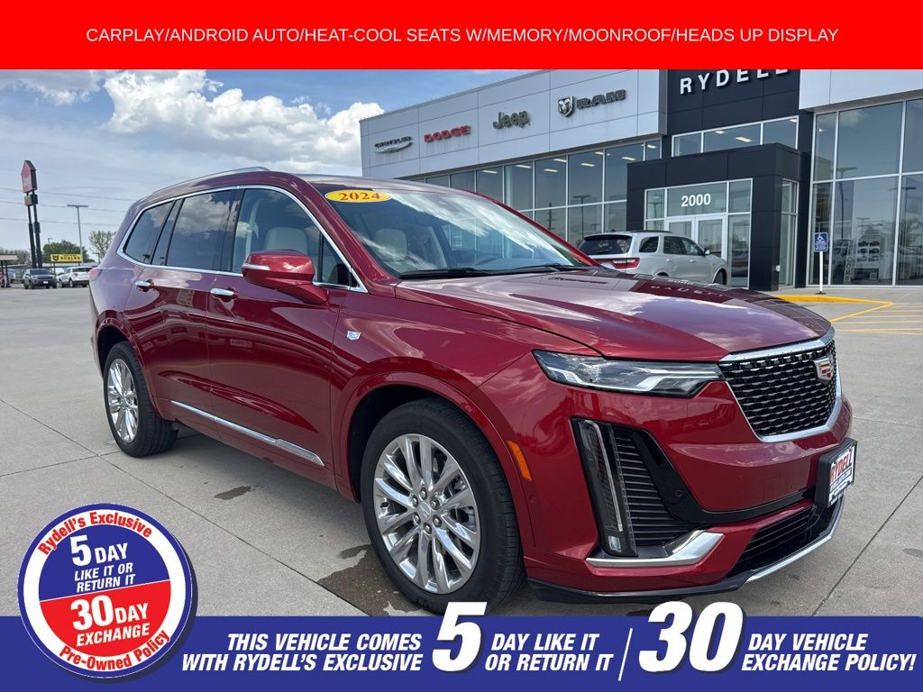 Radiant Red Tintcoat 2024 Cadillac XT6 SUV / Crossover Four-Wheel Drive 9-Speed Automatic