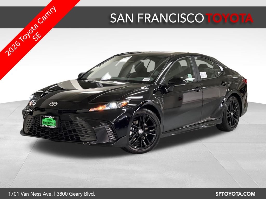 Black 2026 Toyota Camry Sedan Front-Wheel Drive Continuously Variable Transmission