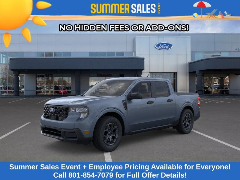 Blue (Azure Gray Metallic Tri-Coat) 2026 Ford Maverick XLT SuperCrew AWD Pickup Truck All-Wheel Drive Continuously Variable Transmission