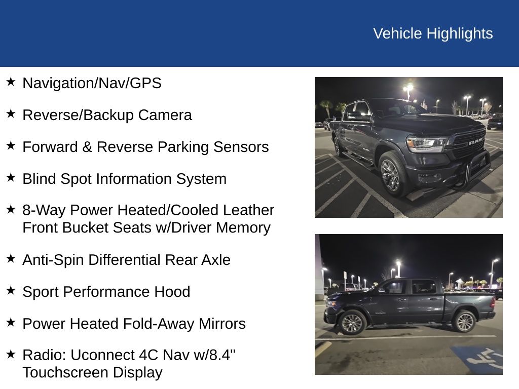 2019 Ram 1500 Laramie Crew Cab 4x4 5'7" Box