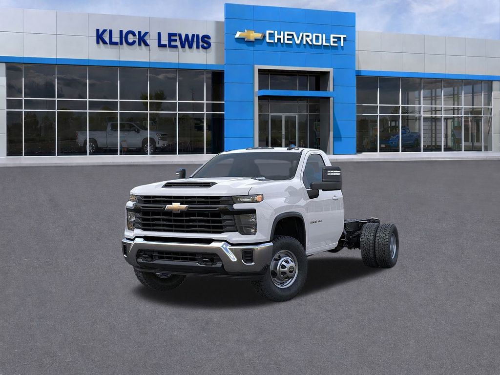 2025 Chevrolet Silverado 3500HD Work Truck White at Klick Lewis Buick Chevrolet