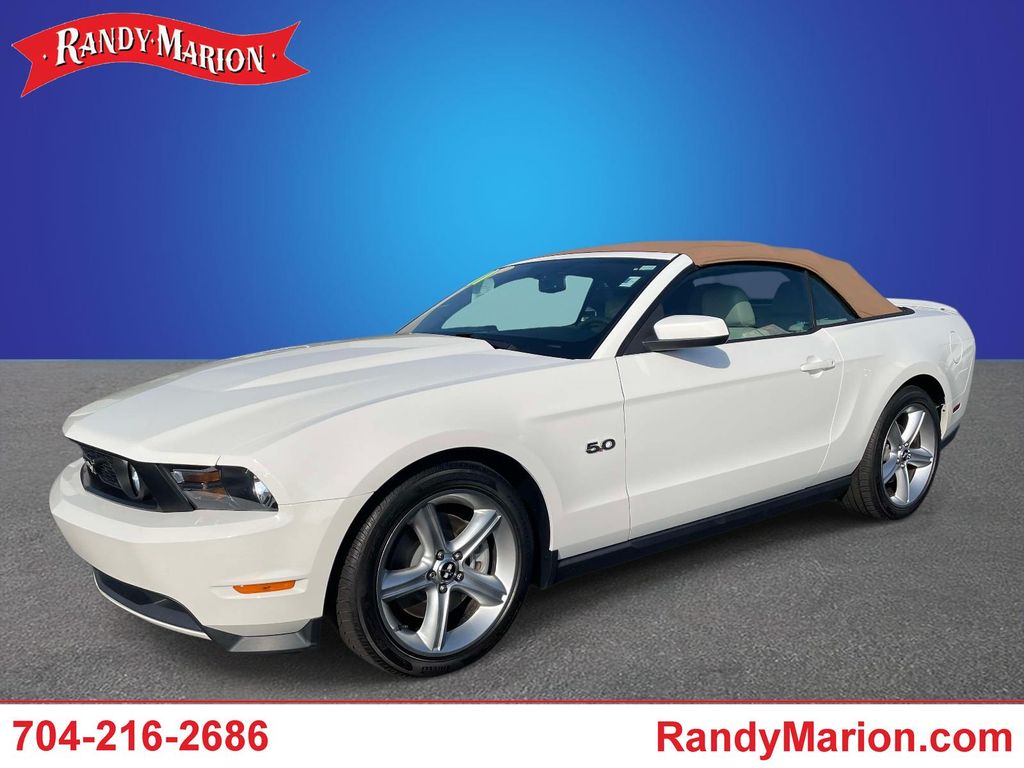 Performance White 2011 Ford Mustang Convertible Rear-Wheel Drive 6-Speed Automatic
