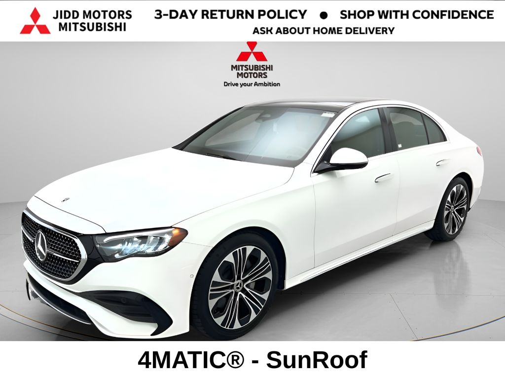 Polar White 2025 Mercedes-Benz E-Class Sedan All-Wheel Drive 9-Speed Automatic