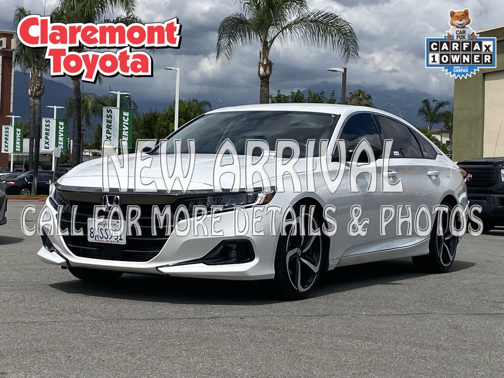 Special 2021 Honda Accord Sport Special Edition FWD Sedan Front-Wheel Drive Continuously Variable Transmission