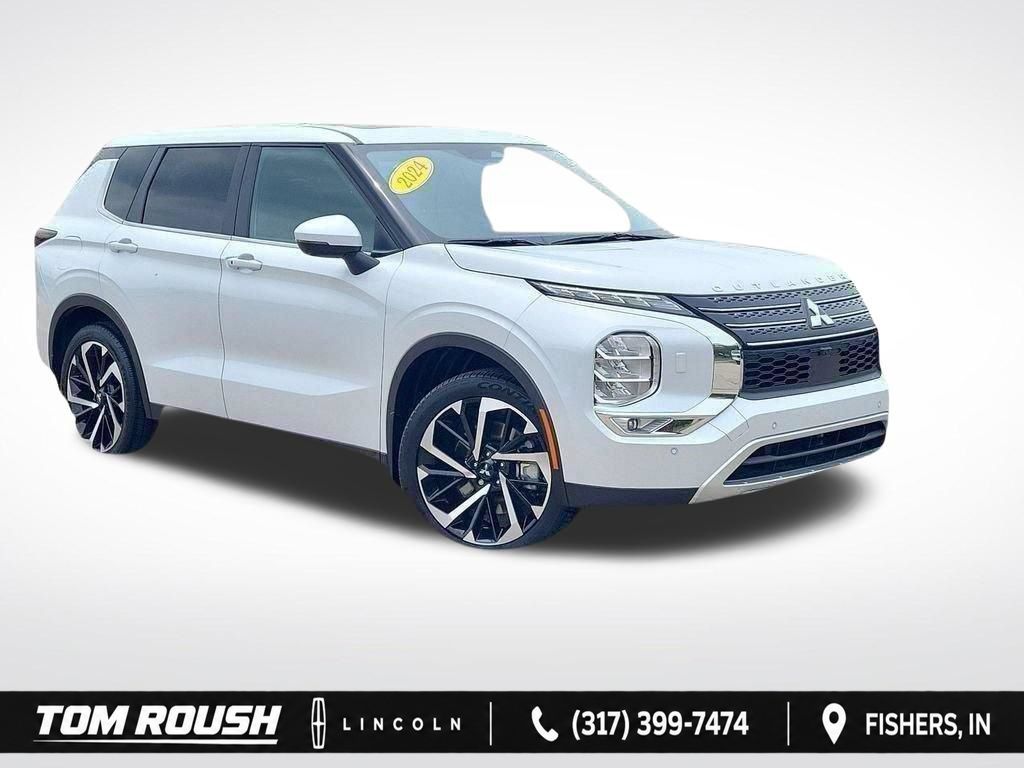 White Diamond 2024 Mitsubishi Outlander SUV / Crossover All-Wheel Drive Continuously Variable Transmission