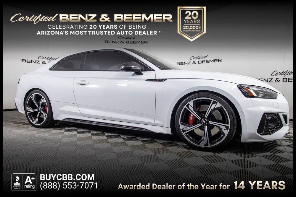 Glacier White 2021 Audi RS 5 Coupe All-Wheel Drive 8-Speed Automatic
