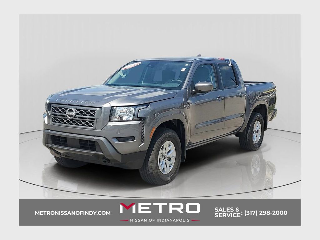 Gray (Gun Metallic) 2024 Nissan Frontier Pickup Truck Four-Wheel Drive 9-Speed Automatic Overdrive