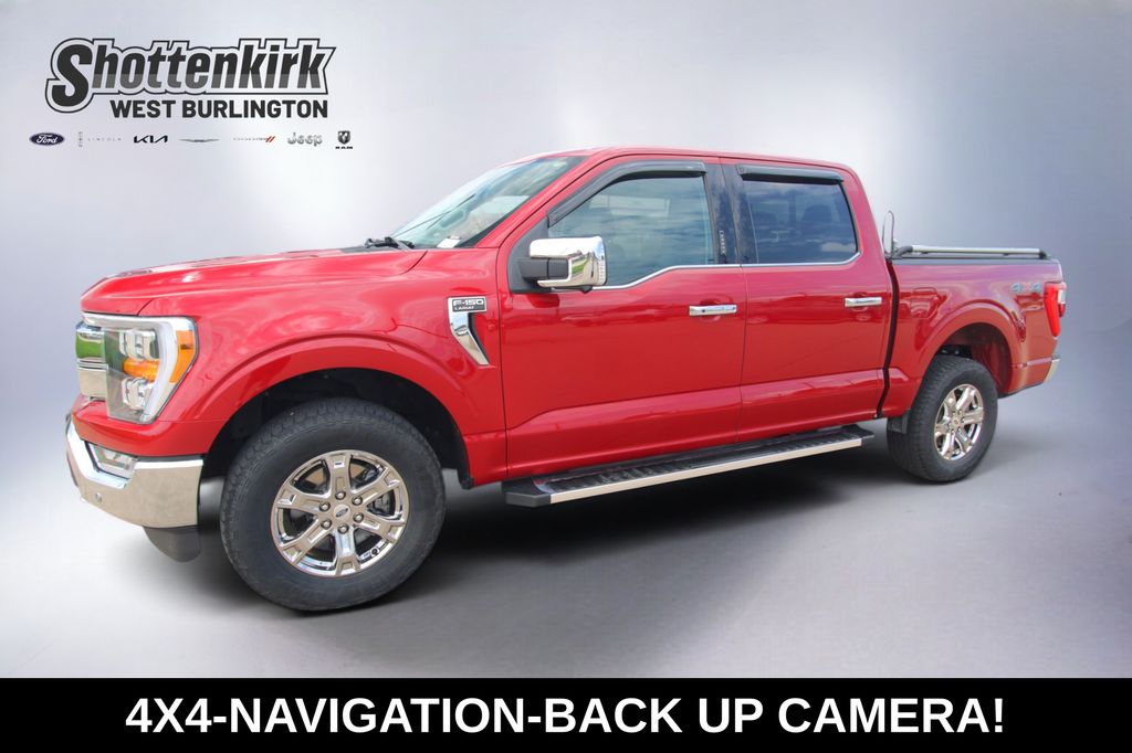 Rapid Red Metallic Tinted Clearcoat 2022 Ford F-150 Pickup Truck Four-Wheel Drive Automatic