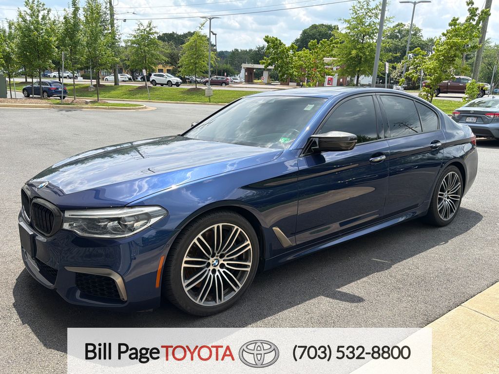 Blue Metallic 2018 BMW 5 Series Sedan All-Wheel Drive 8-Speed Automatic