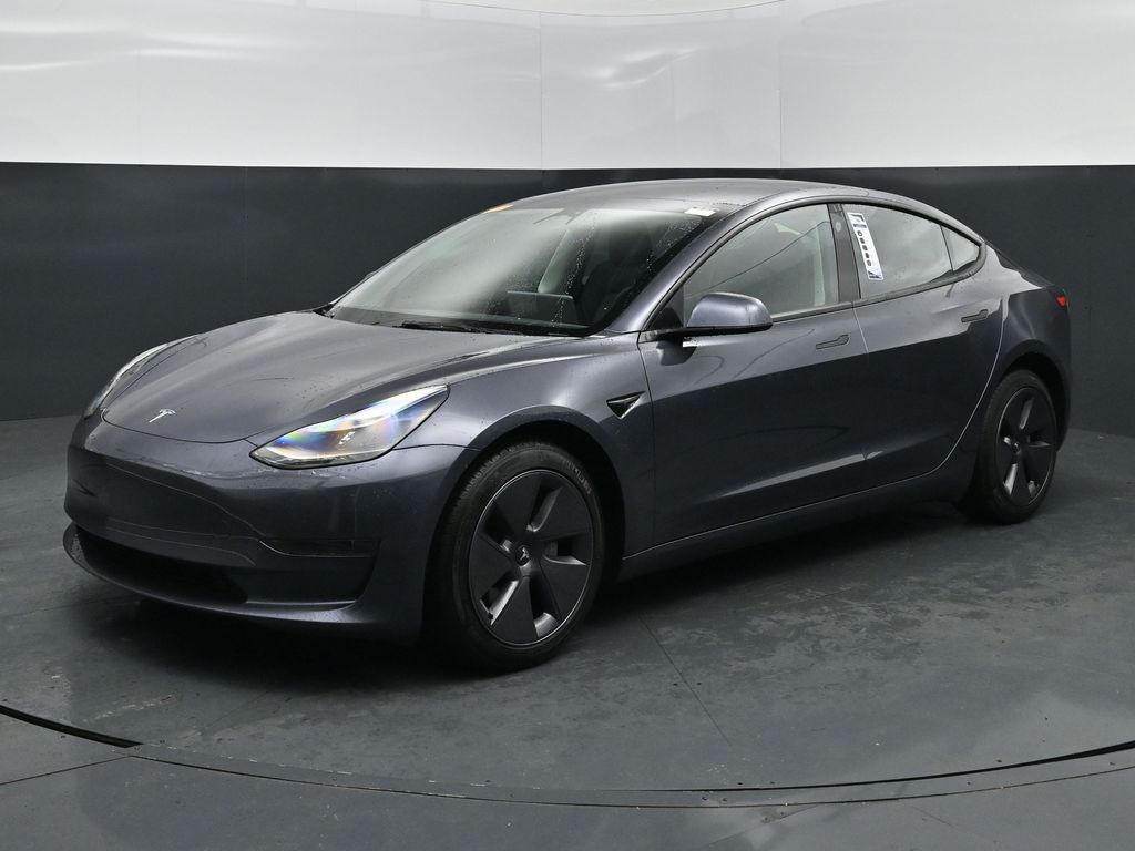 Midnight Silver Metallic 2023 Tesla Model 3 Sedan Rear-Wheel Drive 1-Speed Automatic