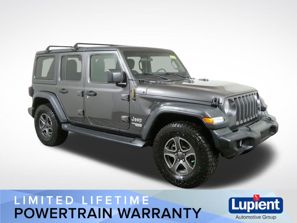 Gray (Granite Crystal Metallic Clearcoat) 2018 Jeep Wrangler Unlimited Sport S 4WD SUV / Crossover Four-Wheel Drive 8-Speed Automatic