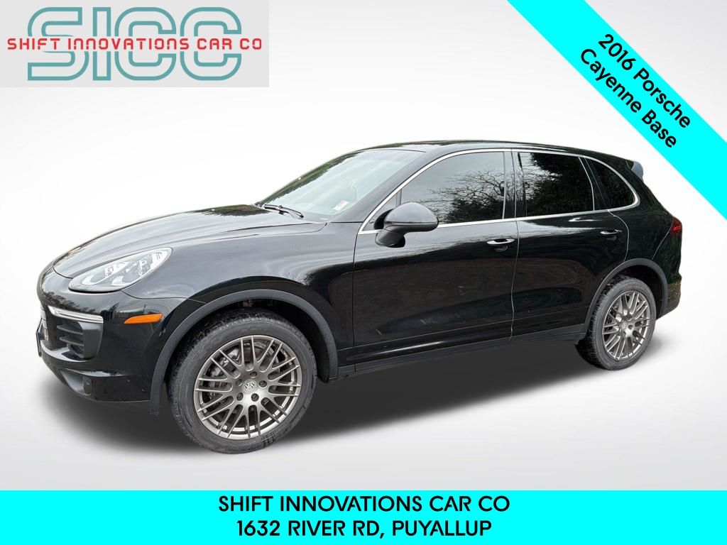 Black 2016 Porsche Cayenne AWD SUV / Crossover All-Wheel Drive 8-Speed Automatic