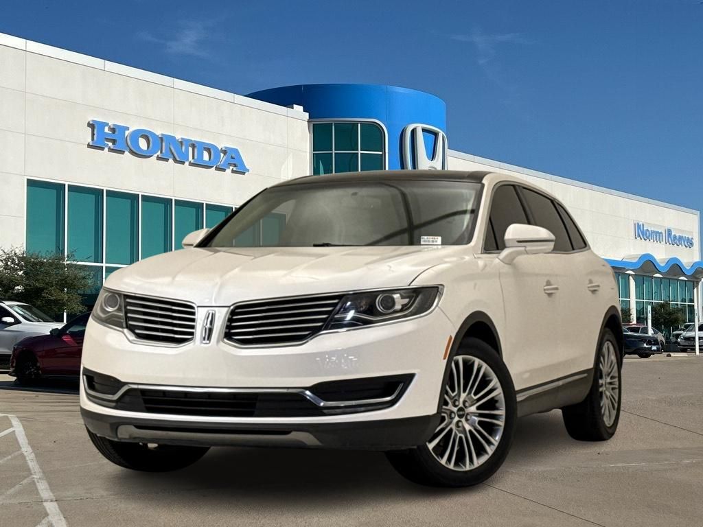 White Platinum Clearcoat Metallic 2016 Lincoln MKX SUV / Crossover Front-Wheel Drive 6-Speed Automatic