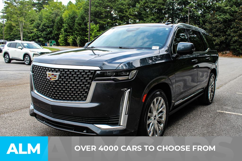 Used 2021 Gray Cadillac Premium Luxury image 2