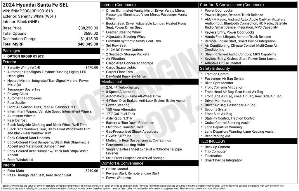Certified Used 2024 White Hyundai SEL image 8
