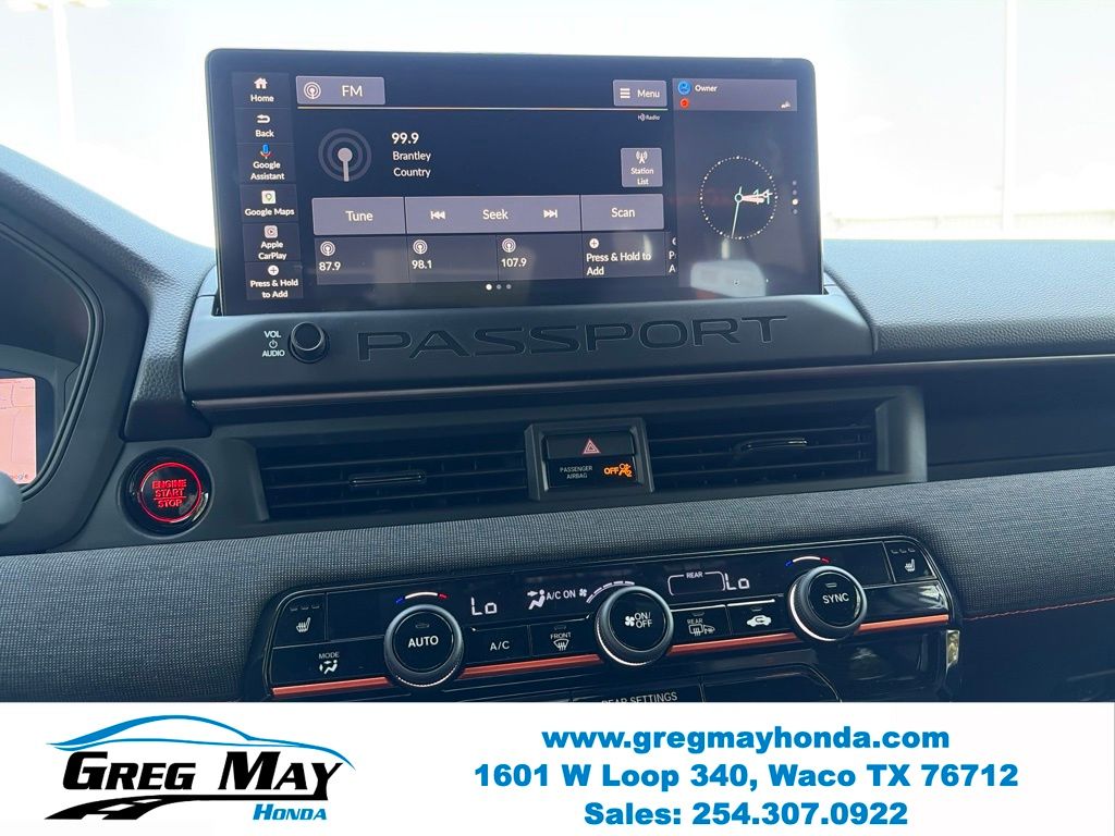 2026 Honda Passport TrailSport White at Greg May Honda