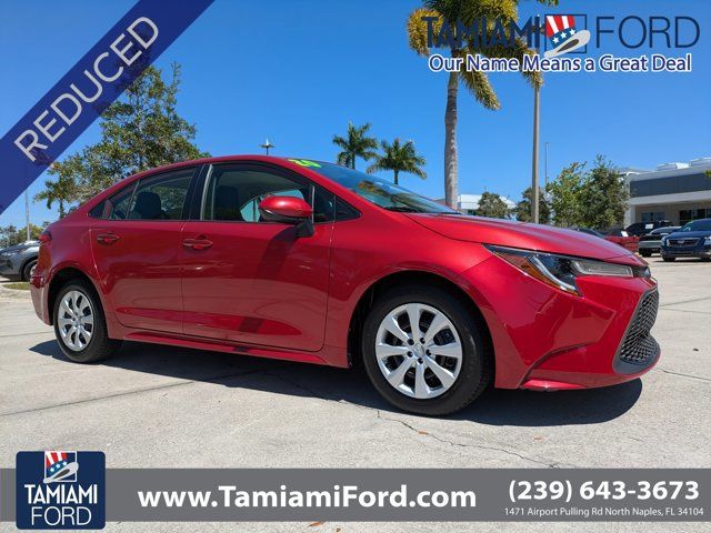 Barcelona Red Metallic 2020 Toyota Corolla Sedan Front-Wheel Drive Continuously Variable Transmission