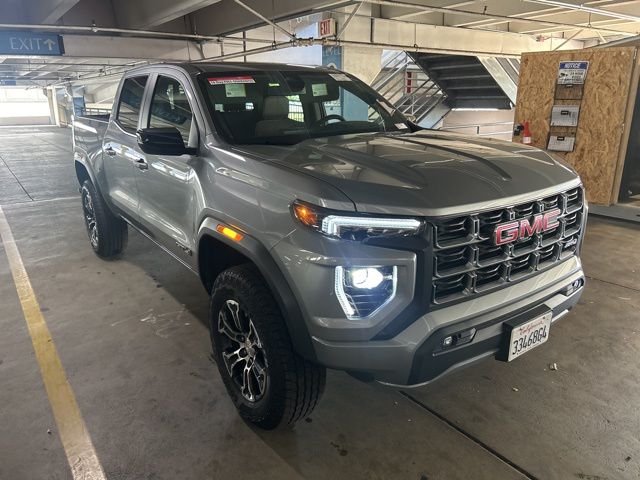 Sterling Metallic 2025 GMC Canyon AT4 Crew Cab 4WD Pickup Truck Four-Wheel Drive 8-Speed Automatic