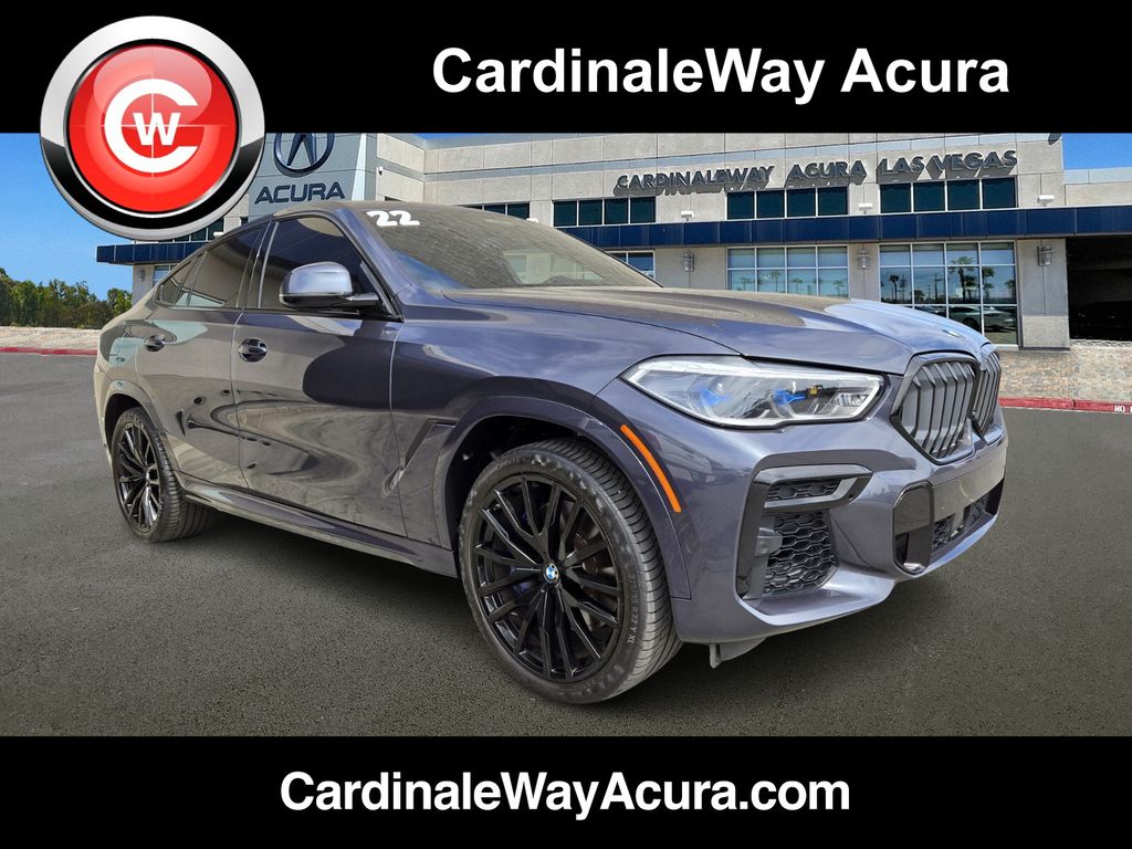 Gray Metallic 2022 BMW X6 M50i AWD SUV / Crossover All-Wheel Drive 8-Speed Automatic