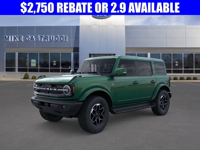 Eruption Green Metallic 2025 Ford Bronco Outer Banks 4-Door 4WD SUV / Crossover Four-Wheel Drive Automatic
