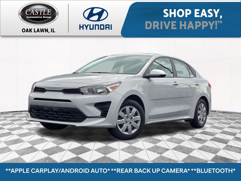 Silky Silver 2023 Kia Rio Sedan Front-Wheel Drive Continuously Variable Transmission