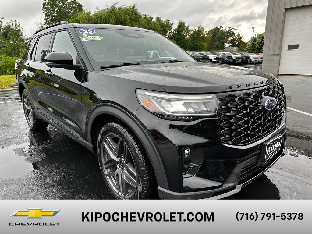 Agate Black Metallic 2025 Ford Explorer SUV / Crossover All-Wheel Drive Automatic