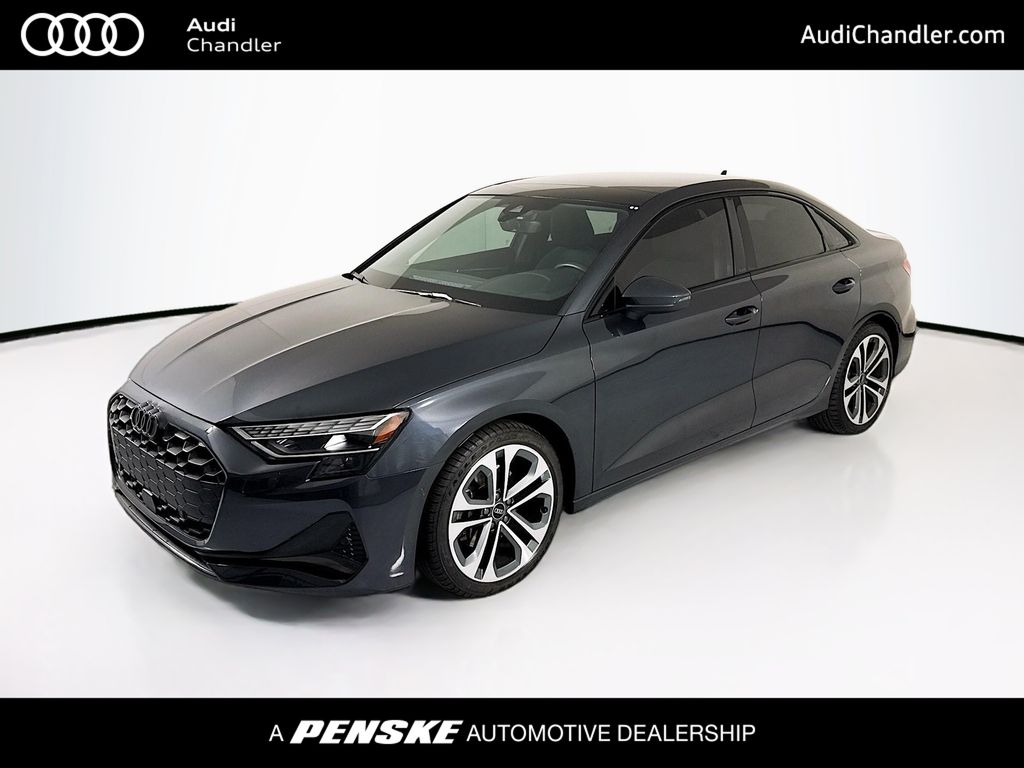 Manhattan Gray Metallic 2025 Audi A3 Sedan All-Wheel Drive 7-Speed Automatic