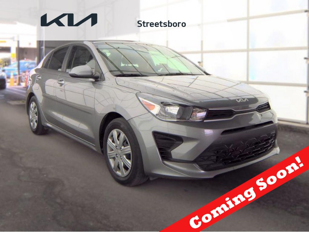 Steel Gray 2023 Kia Rio S FWD Sedan Front-Wheel Drive Continuously Variable Transmission