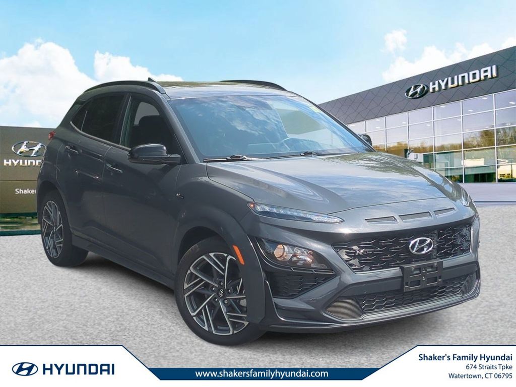 Ecotronic Gray 2023 Hyundai Kona N Line AWD SUV / Crossover All-Wheel Drive Automatic