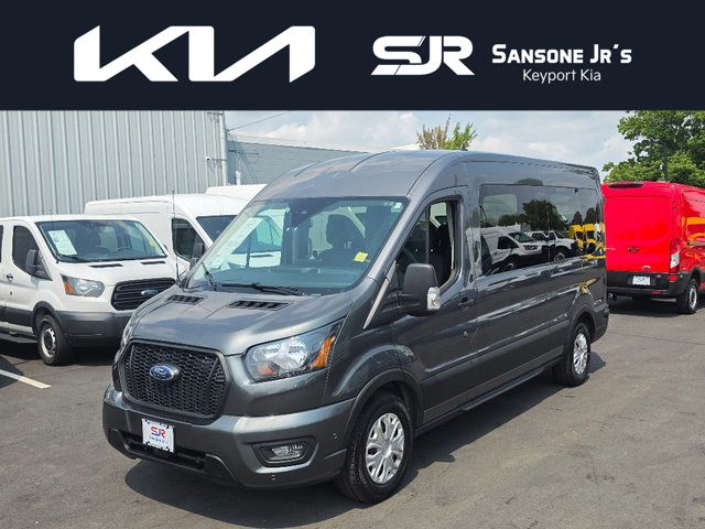 Gray Metallic 2024 Ford Transit Passenger Van Rear-Wheel Drive