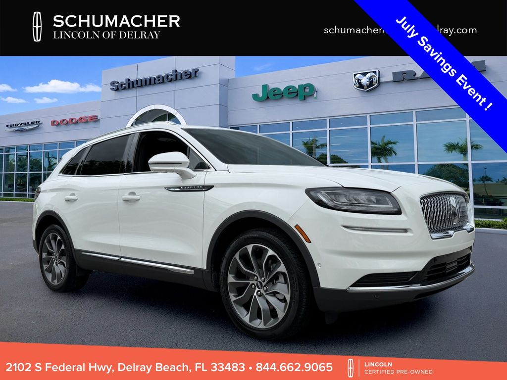 White Metallic 2023 Lincoln Nautilus SUV / Crossover Front-Wheel Drive 8-Speed Automatic