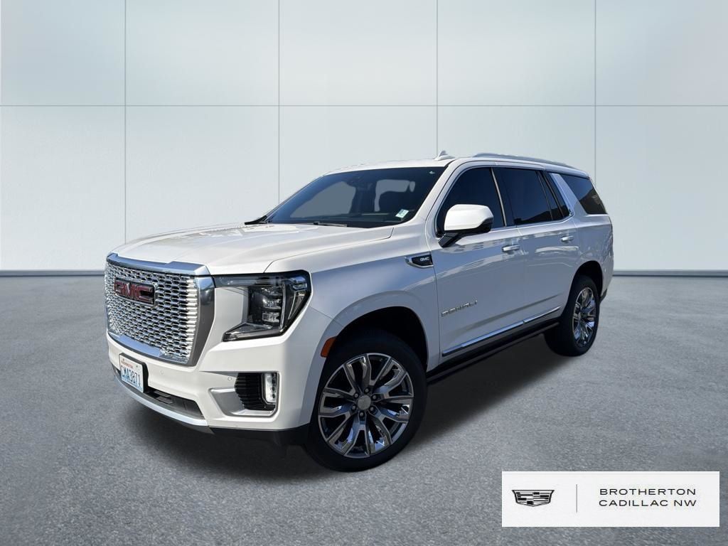 White Frost Tricoat 2021 GMC Yukon SUV / Crossover Four-Wheel Drive