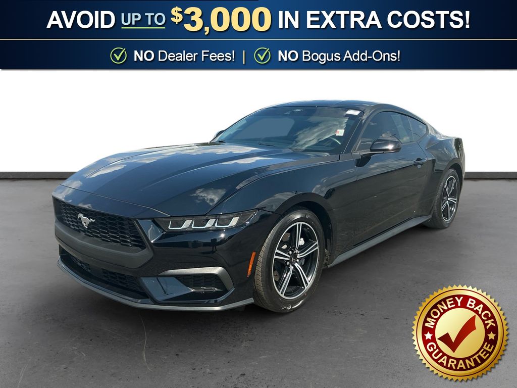 Shadow Black 2024 Ford Mustang Coupe Rear-Wheel Drive Automatic