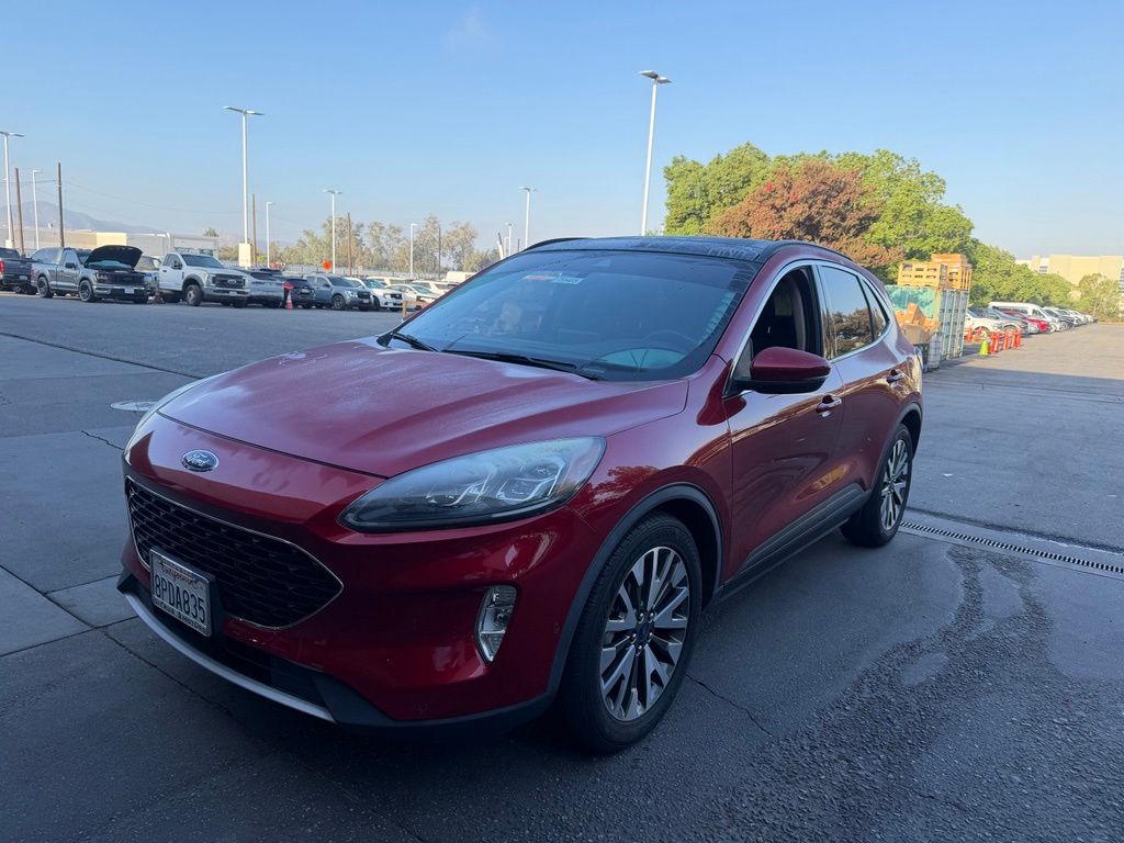 Red Metallic 2020 Ford Escape Hybrid SUV / Crossover Front-Wheel Drive Continuously Variable Transmission