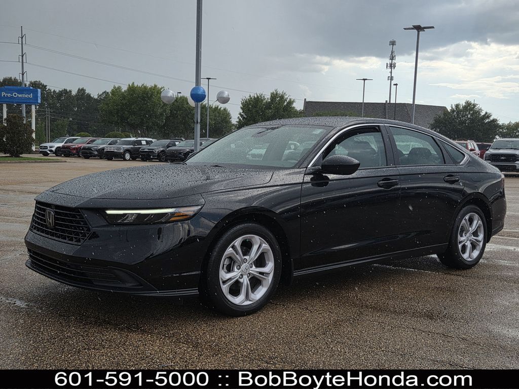 Crystal Black Pearl 2026 Honda Accord Sedan Front-Wheel Drive Continuously Variable Transmission