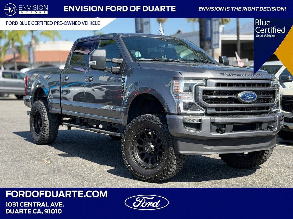 Gray Metallic 2022 Ford F-250 Super Duty Pickup Truck Four-Wheel Drive Automatic