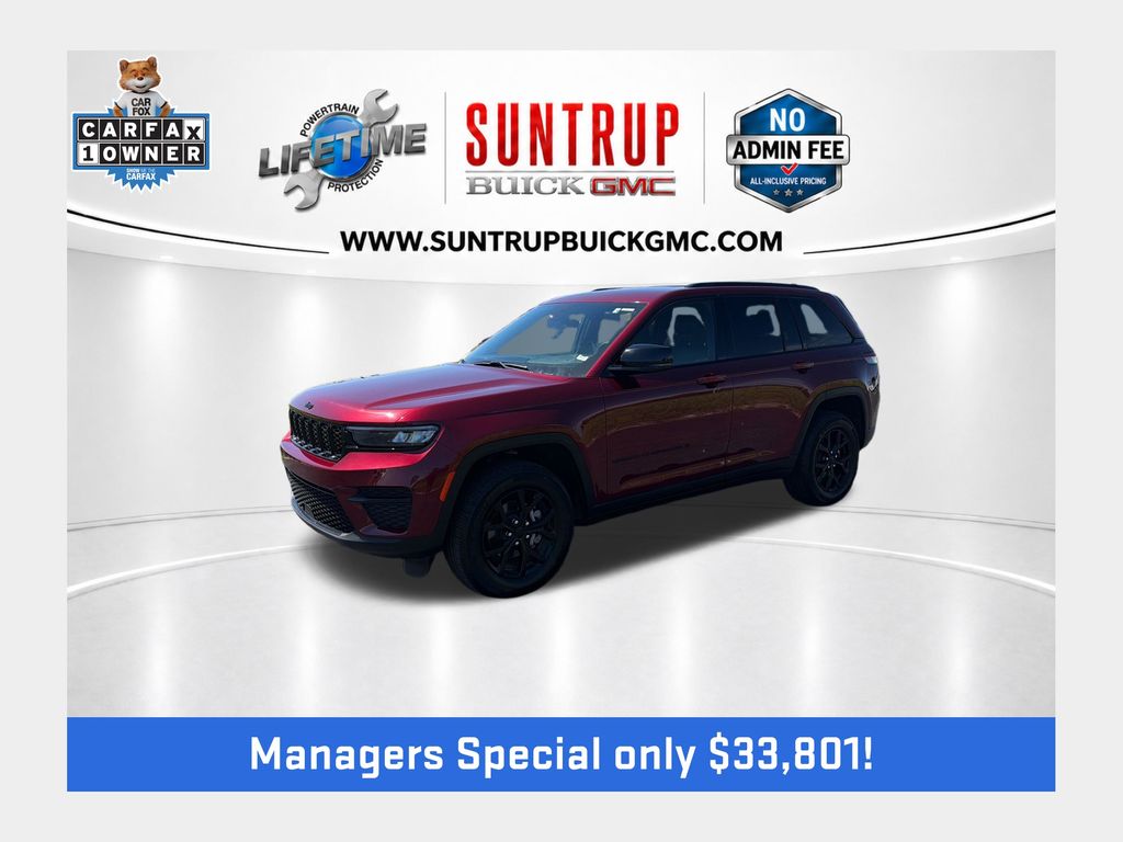 Velvet Red Pearlcoat 2025 Jeep Grand Cherokee SUV / Crossover Four-Wheel Drive 8-Speed Automatic